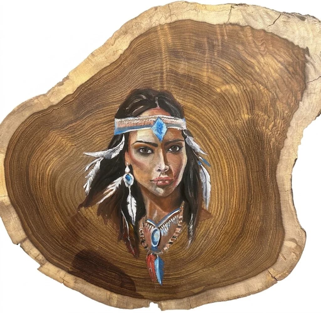 Blue Headdress Portrait