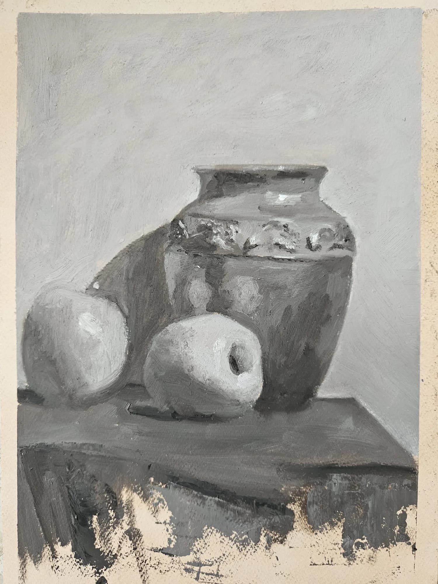 Apples and a pot