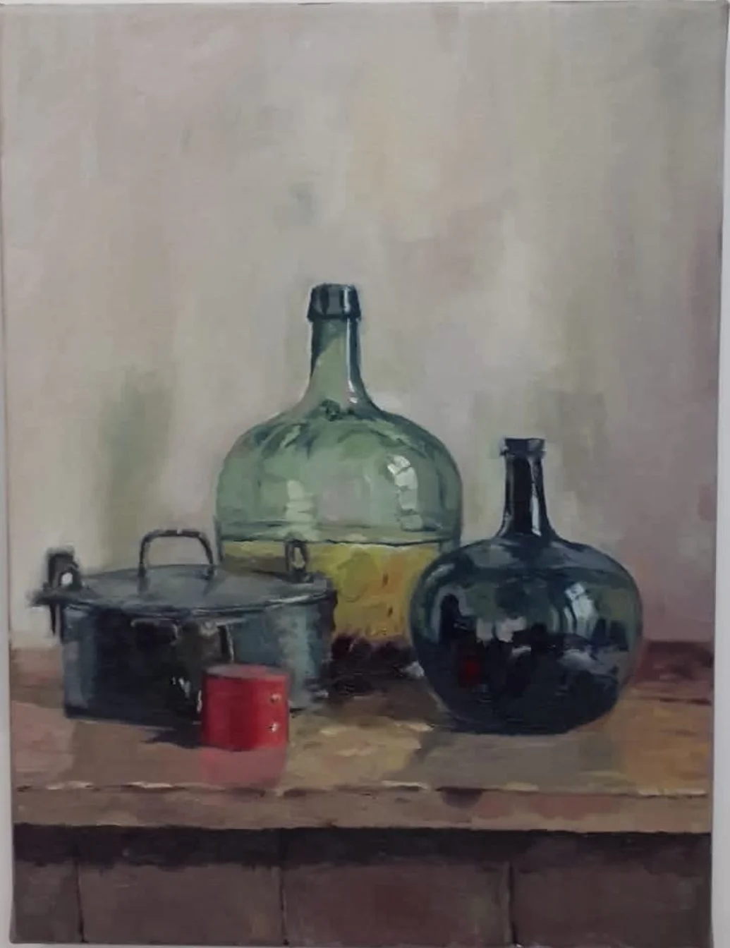 Still Life with Demijohns