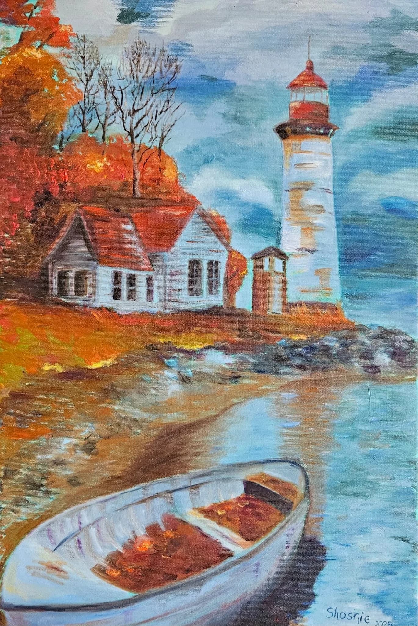Autumn Lighthouse Cove
